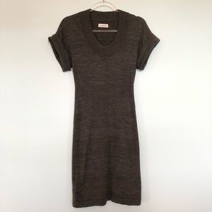 Calvin Klein Grey Short sleeve sweater dress
